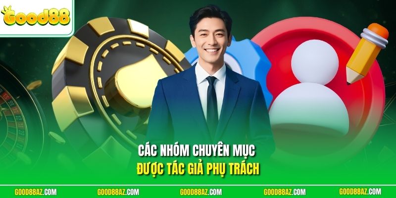 Các nhóm chuyên mục được tác giả phụ trách