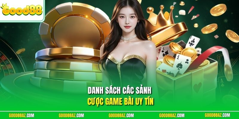 Danh sách các sảnh cược game bài uy tín