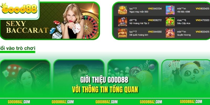 Giới thiệu Good88 với thông tin tổng quan